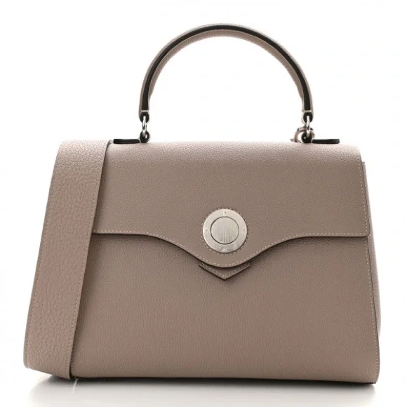 Discontinued MOYNAT Voyage Taurillon Blush PM Touterelle w/zip pouch & dust bags - Picture 3 of 15